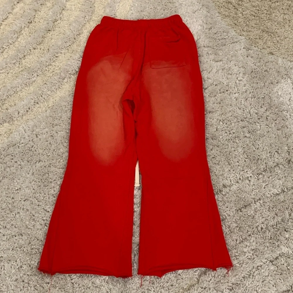 Hellstar Red Flame Flared Sweatpants / Joggers Size Men’s Small, Medium, Large